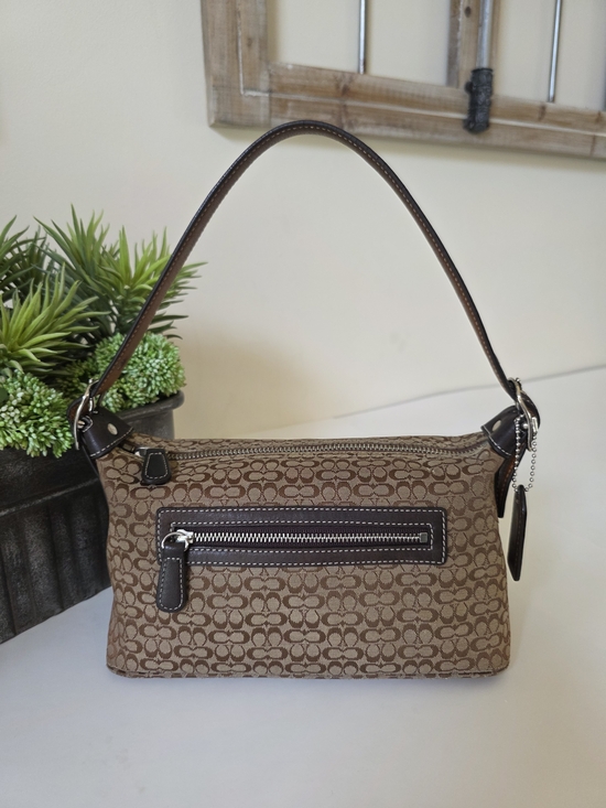 Coach Handbags - Coach Hamptons Soho Mini Signature Jacquard Baguette Shoulder Bag Y2k